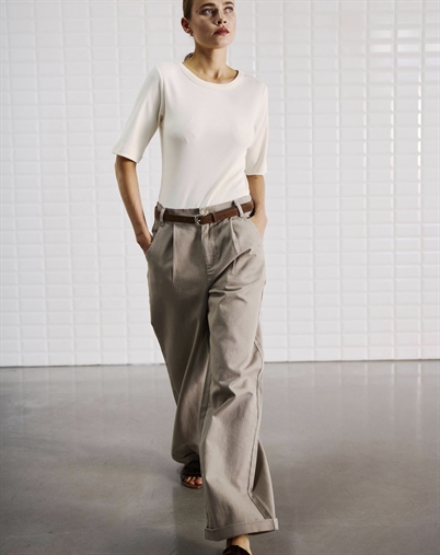 Withblack - WBLSteffi Wide Bukser - Grey Sand